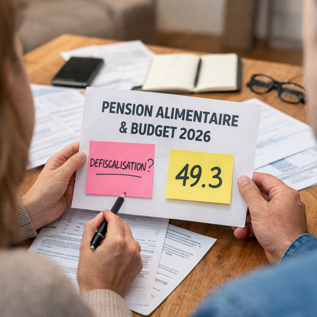 You are currently viewing Pension alimentaire et défiscalisation en 2026 : ce que change (ou pas) le budget voté avec le 49.3